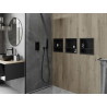 Mexen X-Wall-R estante empotrado con reborde y estante 30 x 30 cm, negro - 1970303010S