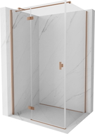 Mexen Mist-H T Duschkabine links angeschlagen 95 x 120 cm, transparent, gebürstetes Kupfer - 8A5T-095-120-65-00-L