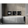 Mexen X-Wall-R estante empotrado con reborde y estante 30 x 30 cm, negro - 1970303010S