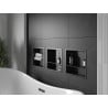Mexen X-Wall-R Nischentablett mit Flansch und Ablage 30 x 30 cm, schwarz - 1970303010S