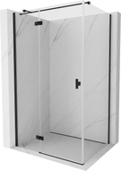 Mexen Mist-H T tuš kabina s vratima na lijevo 80 x 70 cm, prozirna, crna - 8A5T-080-070-70-00-L