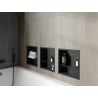 Mexen X-Wall-R étagère encastrable avec rebord et étagère 30 x 30 cm, noire - 1970303010S