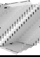 Mexen Mist-H T Duschkabine schwenkbar links 100 x 70 cm, transparent, schwarz - 8A5T-100-070-70-00-L