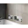 Mexen X-Wall-R nisplank met kraag 45 x 20 cm, inox - 1910452010