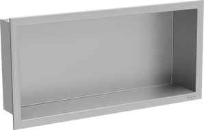 Mexen X-Wall-R niche plank met flens 45 x 20 cm, inox - 1910452010