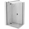 Mexen Mist-H T Left Hinged Shower Enclosure 90 x 85 cm, Transparent, Black - 8A5T-090-085-70-00-L