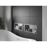 Mexen X-Wall-R recessed shelf with flange 45 x 20 cm, inox - 1910452010