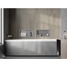 Mexen X-Wall-R recessed shelf with flange 45 x 20 cm, inox - 1910452010