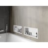 Mexen X-Wall-R étagère encastrée avec rebord 45 x 20 cm, blanche - 1920452010