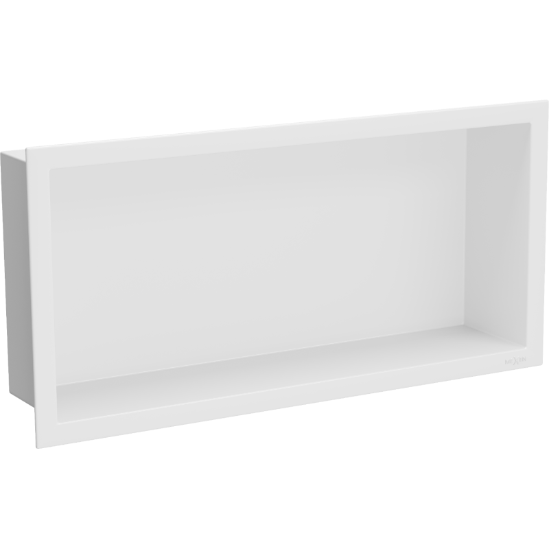 Mexen X-Wall-R nischhylla med kant 45 x 20 cm, vit - 1920452010