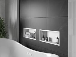 Mexen X-Wall-R étagère encastrée avec rebord 45 x 20 cm, blanche - 1920452010