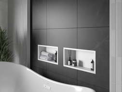 Mexen X-Wall-R Nischenregal mit Flansch 45 x 20 cm, weiß - 1920452010