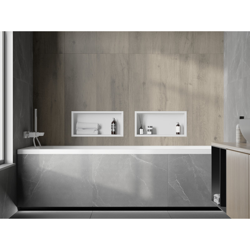 Mexen X-Wall-R estante empotrado con collar 45 x 20 cm, blanco - 1920452010