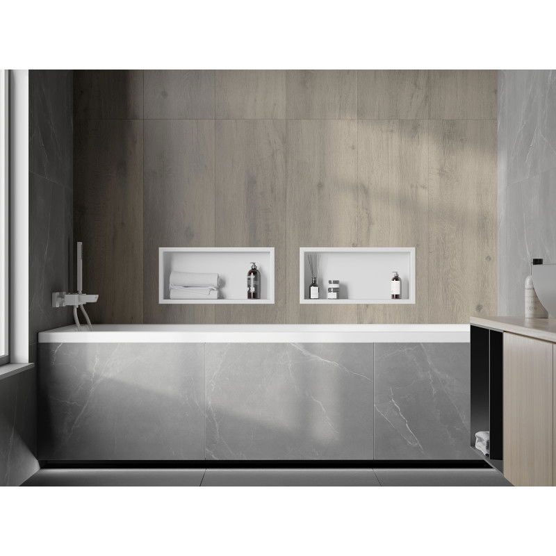 Mexen X-Wall-R estante empotrado con reborde 45 x 20 cm, blanco - 1920452010