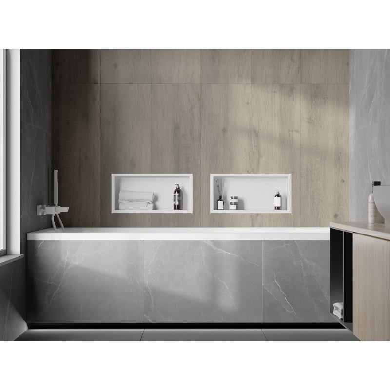 Mexen X-Wall-R prateleira embutida com flange 45 x 20 cm, branca - 1920452010