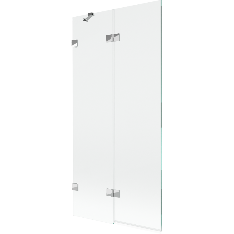 Mexen Lunar 2-wing Left Shower Screen 90 x 150 cm, Transparent, Chrome - 897-090-100-01-00-L