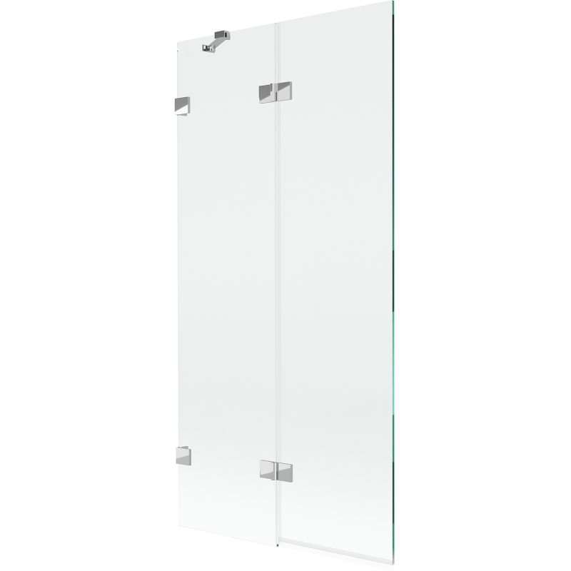 Mexen Lunar paratia da vasca 2 ante sinistra 90 x 150 cm, trasparente, cromo - 897-090-100-01-00-L