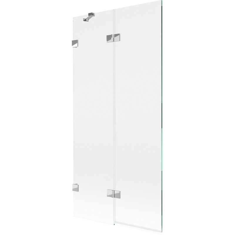 Mexen Lunar vannitoa vasak 2-osaline dušisein 90 x 150 cm, läbipaistev, kroom - 897-090-100-01-00-L