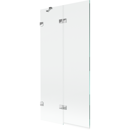 Mexen Lunar parawan nawannowy 2-skrzydłowy lewy 90 x 150 cm, transparent, chrom - 897-090-100-01-00-L