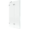 Mexen Lunar parawan nawannowy 2-skrzydłowy lewy 90 x 150 cm, transparent, chrom - 897-090-100-01-00-L