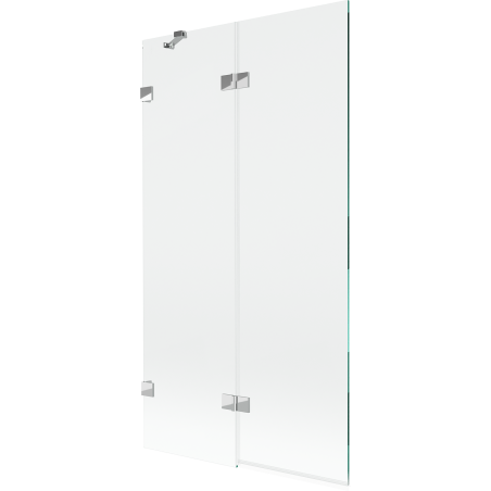 Mexen Lunar pare-douche de bain à 2 volets gauche 100 x 150 cm, transparent, chrome - 897-100-100-01-00-L