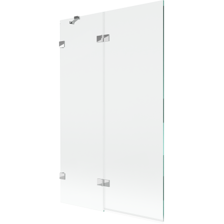Mexen Lunar 2-Panel Left Shower Screen 110 x 150 cm, Transparent, Chrome - 897-110-100-01-00-L