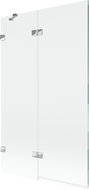 Mexen Lunar paroi de baignoire à 2 volets gauche 110 x 150 cm, transparent, chrome - 897-110-100-01-00-L
