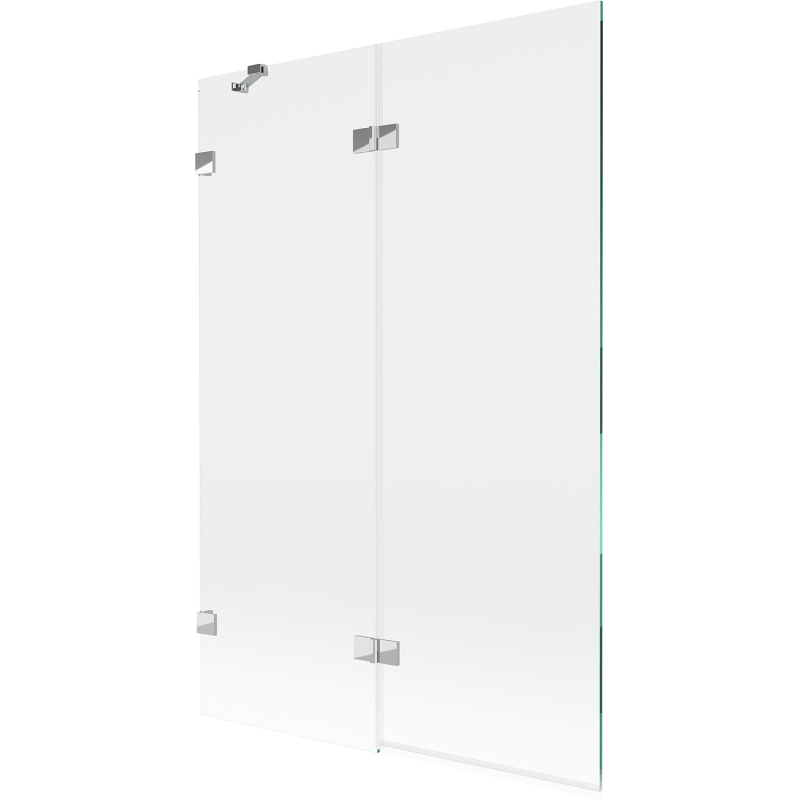Mexen Lunar 2-wing left bath screen 120 x 150 cm, transparent, chrome - 897-120-100-01-00-L