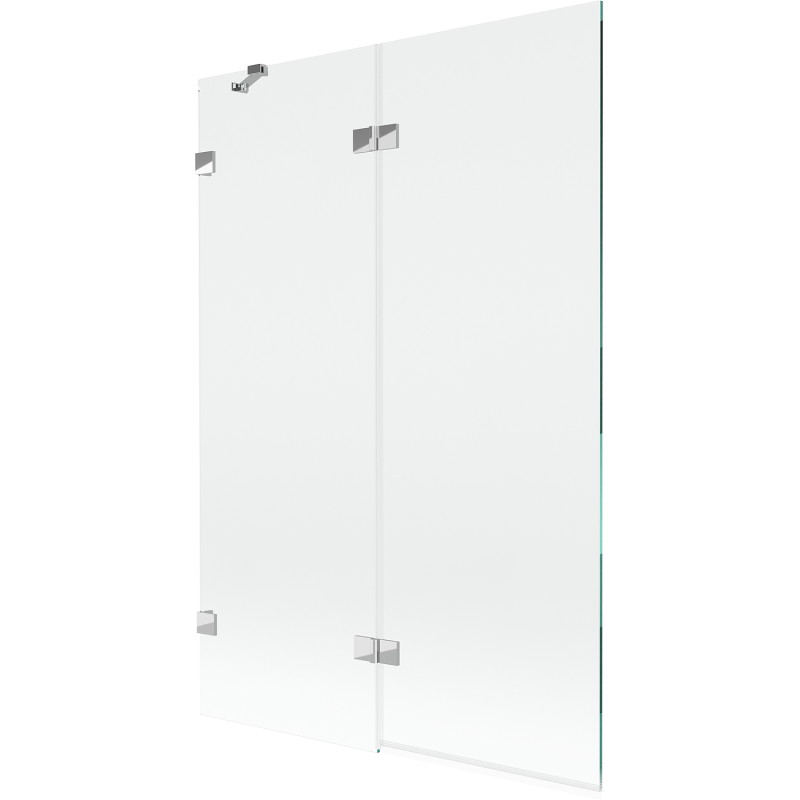 Mexen Lunar paravan za kadu 2-krilni lijevi 120 x 150 cm, proziran, krom - 897-120-100-01-00-L