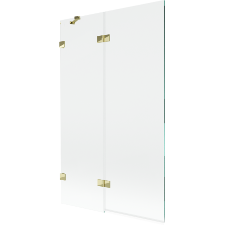 Mexen Lunar 2-wing left shower screen 110 x 150 cm, transparent, gold - 897-110-100-50-00-L