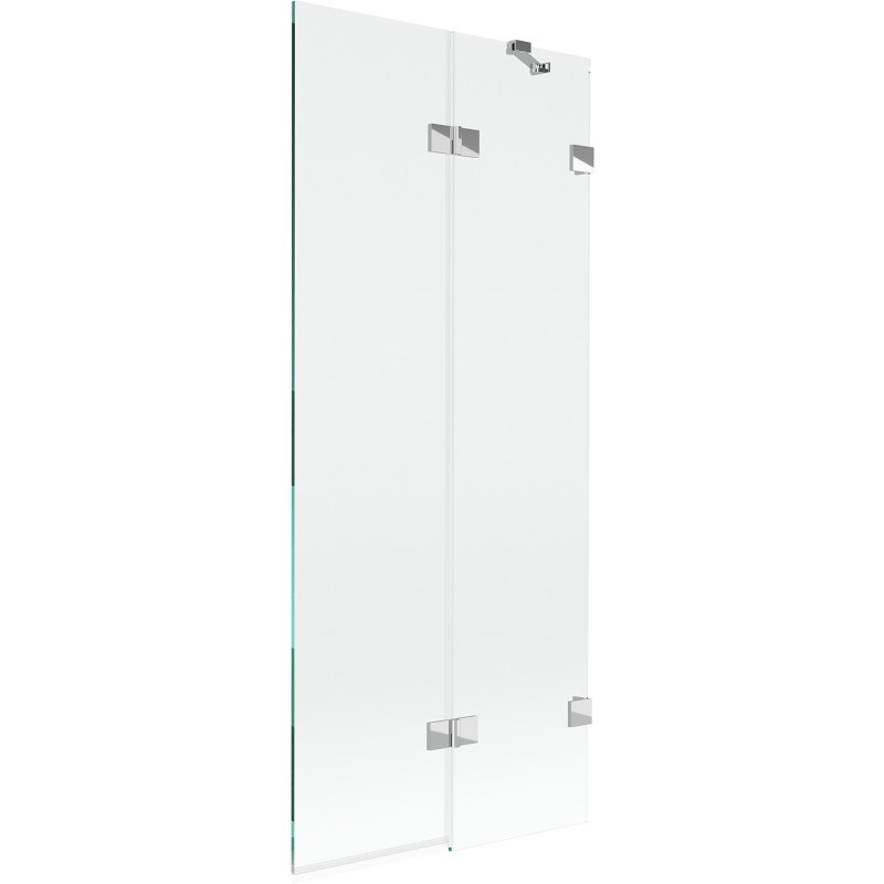 Mexen Lunar paravan za tuš kabinu s 2 krila desni 80 x 150 cm, proziran, krom - 897-080-100-01-00-P