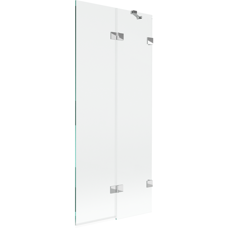 Mexen Lunar paroi de douche 2 volets droite 80 x 150 cm, transparent, chrome - 897-080-100-01-00-P