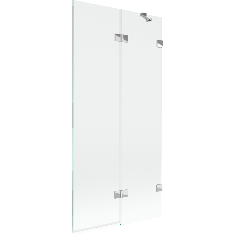 Mexen Lunar Duschabtrennung 2-flügelig rechts 90 x 150 cm, transparent, Chrom - 897-090-100-01-00-P