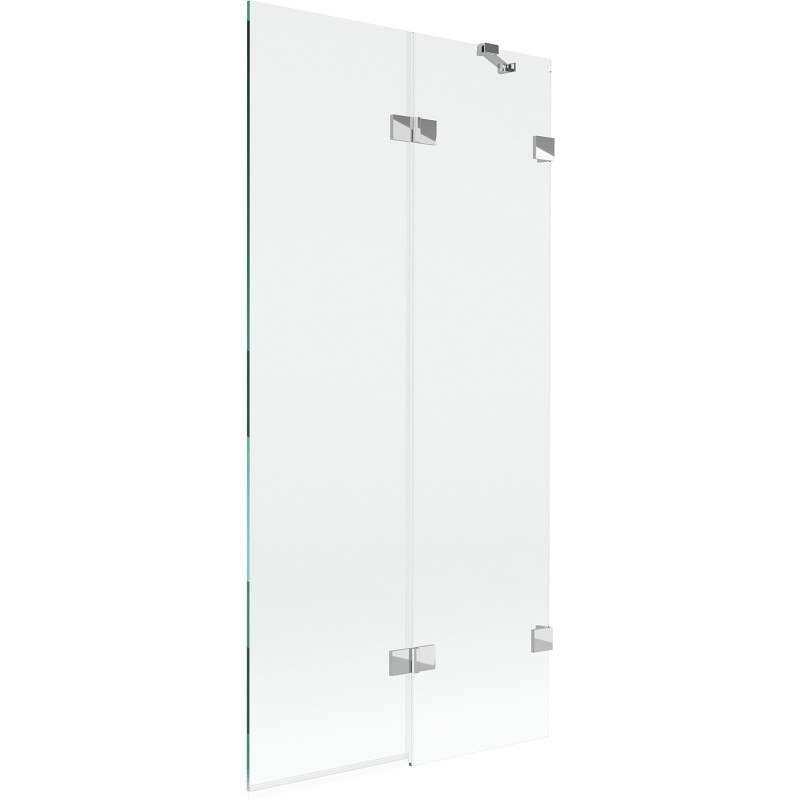 Mexen Lunar dvodijelna tuš pregrada, desna 90 x 150 cm, prozirna, krom - 897-090-100-01-00-P