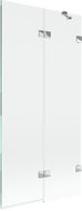 Mexen Lunar douchewand 2-vleugelig rechts 90 x 150 cm, transparant, chroom - 897-090-100-01-00-P