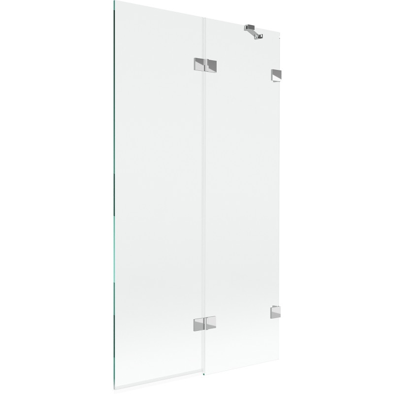 Mexen Lunar dvokrilni tuš paravan desni 100 x 150 cm, proziran, krom - 897-100-100-01-00-P