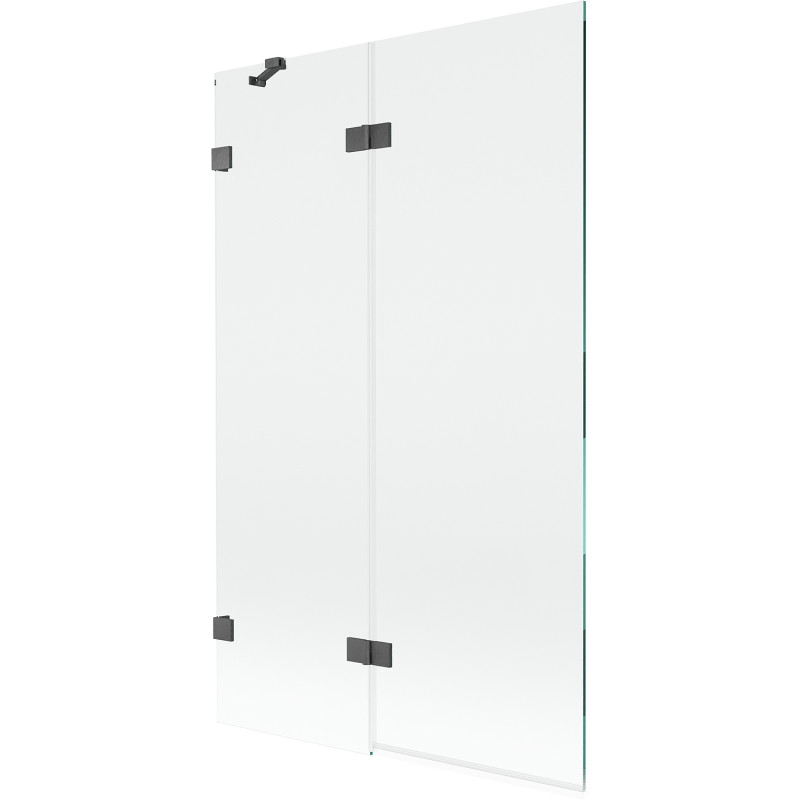 Mexen Lunar pare-baignoire 2 volets gauche 110 x 150 cm, transparent, gris canon brossé - 897-110-100-66-00-L