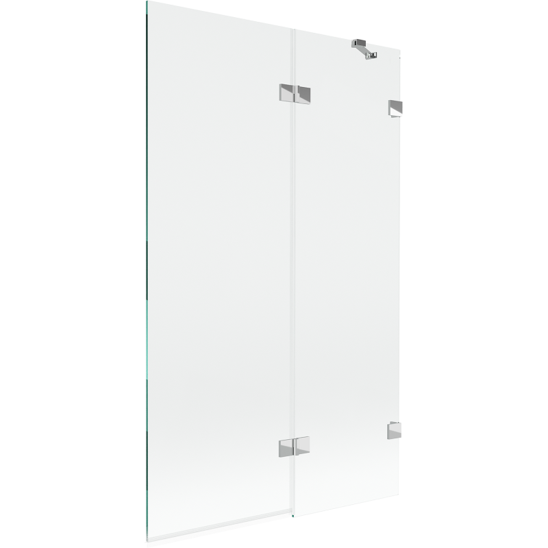 Mexen Lunar 2-Panel Shower Screen Right 110 x 150 cm, Transparent, Chrome - 897-110-100-01-00-P