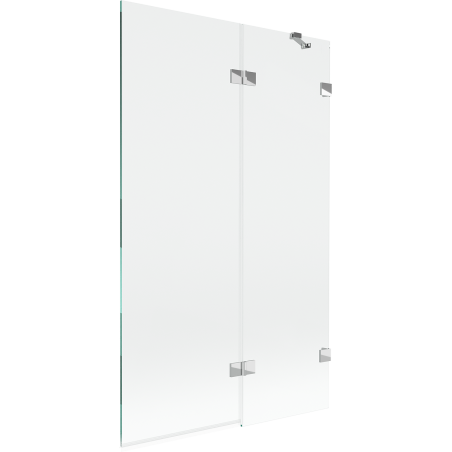 Mexen Lunar 2-Panel Shower Screen Right 110 x 150 cm, Transparent, Chrome - 897-110-100-01-00-P