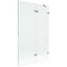 Mexen Lunar 2-Panel Shower Screen Right 110 x 150 cm, Transparent, Chrome - 897-110-100-01-00-P