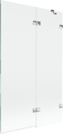 Mexen Lunar 2-osainen oikeanpuoleinen suihkuseinä 110 x 150 cm, kirkas, kromi - 897-110-100-01-00-P