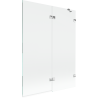 Mexen Lunar Badewannenabtrennung 2-flügelig rechts 130 x 150 cm, transparent, Chrom - 897-130-100-01-00-P