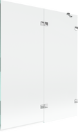 Mexen Lunar 2-panel shower screen right 140 x 150 cm, transparent, chrome - 897-140-100-01-00-P