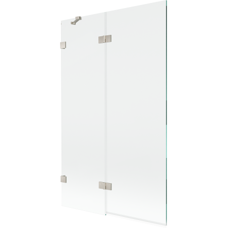 Mexen Lunar 2-panel bath screen left 110 x 150 cm, transparent, brushed nickel - 897-110-100-97-00-L