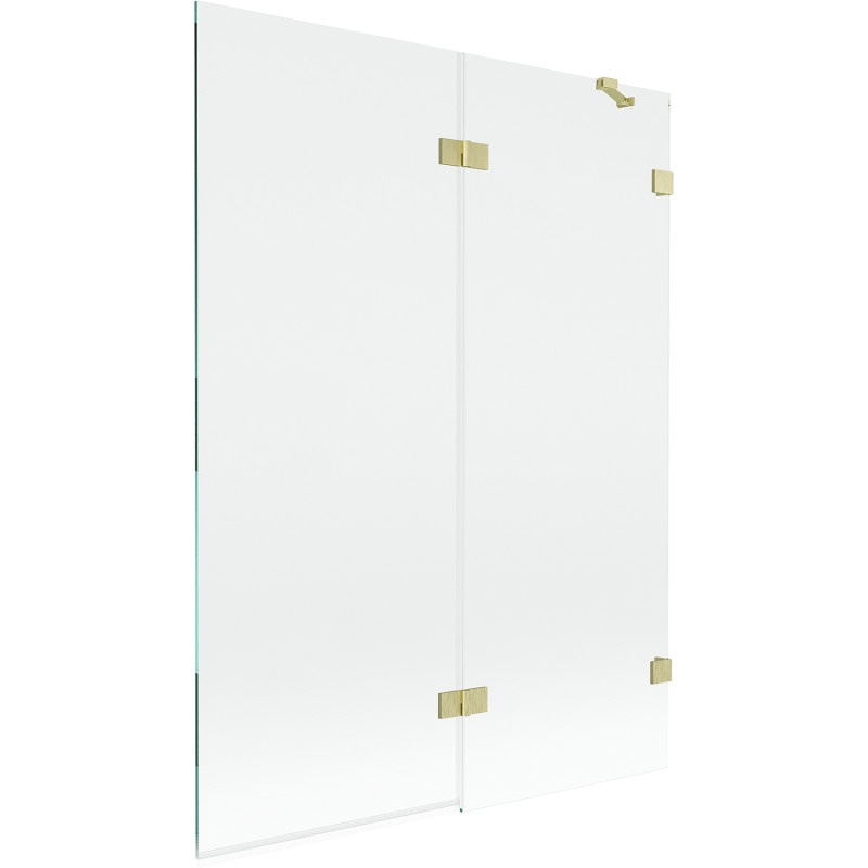 Mexen Lunar kahekordne dušinurk parempoolne 130 x 150 cm, läbipaistev, kuldne harjatud - 897-130-100-55-00-P