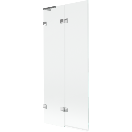 Mexen Lunar L bath screen 2-panel left 80 x 150 cm, transparent, chrome - 897L-080-100-01-00-L
