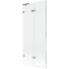 Mexen Lunar L bath screen 2-panel left 80 x 150 cm, transparent, chrome - 897L-080-100-01-00-L