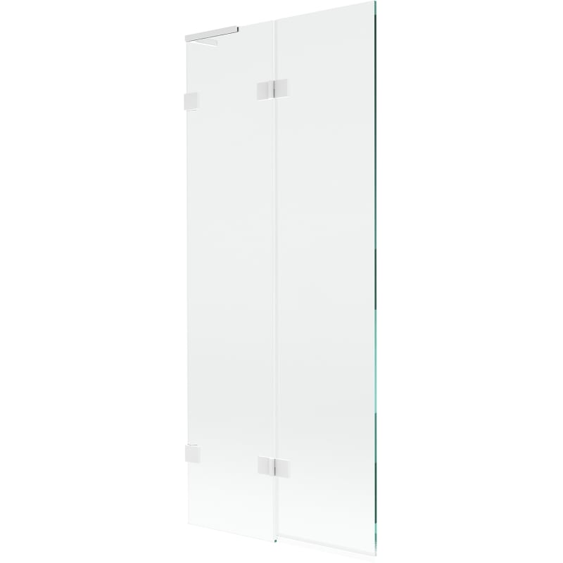 Mexen Lunar L parawan nawannowy 2-skrzydłowy lewy 80 x 150 cm, transparent, biały - 897L-080-100-20-00-L