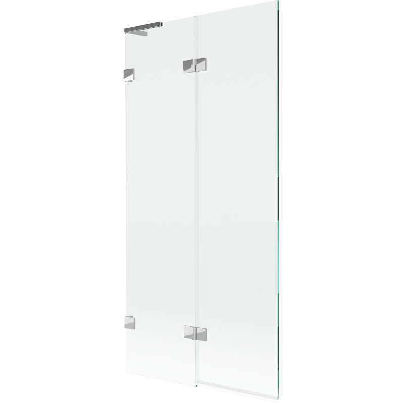 Mexen Lunar L 2-winged left bath screen 90 x 150 cm, transparent, chrome - 897L-090-100-01-00-L