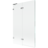 Mexen Lunar L 2-panel left bathtub screen 110 x 150 cm, transparent, chrome - 897L-110-100-01-00-L